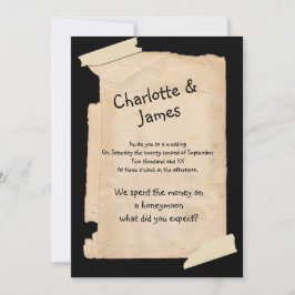 Invitation Drôle Mariage Humour papier Tatty