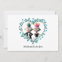 Drôle mignon Mariage Punk