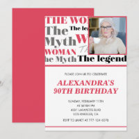Invitation drôle pour 90e anniversaire Photo Mythe