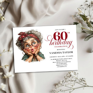 Invitation drôle pour un soixantième anniversaire,