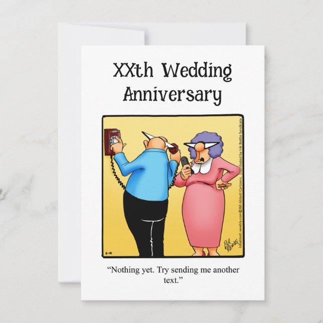 Invitation drôle pour une fête d'anniversaire de m (Devant)