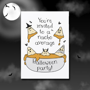 Invitation drôle pour une fête d'Halloween Nachos