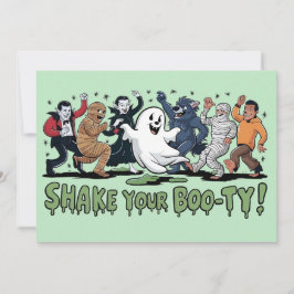Invitation Drôle Shake ton Fantôme de maman Vampire Boo-ty