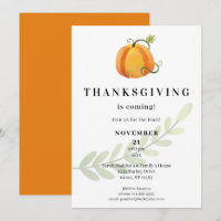 Drôle Thanksgiving arrive ! Citrouille du dîner - 