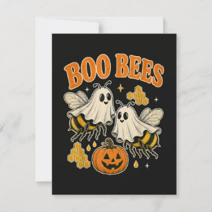 Invitation Drôles d'abeilles fantômes Halloween drôle d'abeil