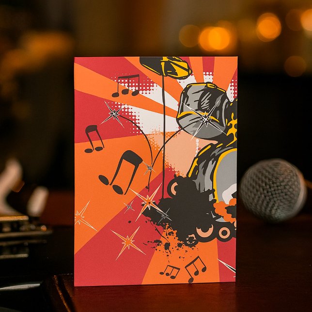 Invitation Drum Set Music (Créateur téléchargé)