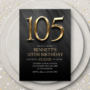 Invitation du 105e anniversaire