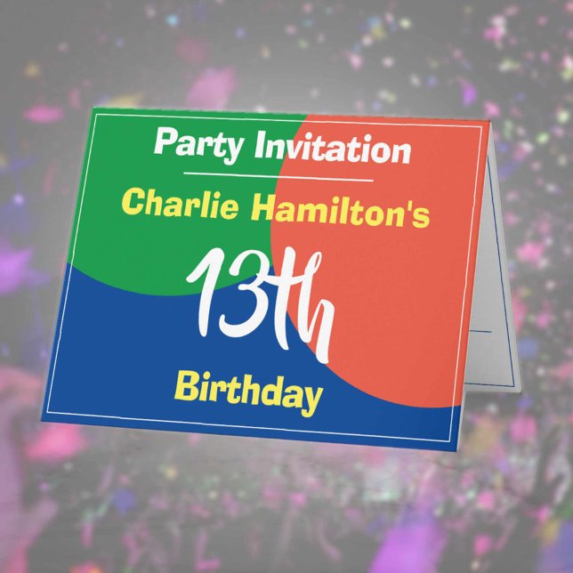 Invitation du 13e anniversaire (Créateur téléchargé)