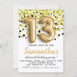 Invitation du 13e anniversaire
