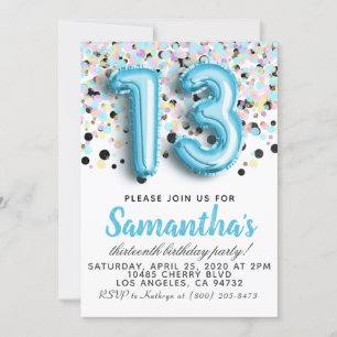 Invitation du 13e anniversaire