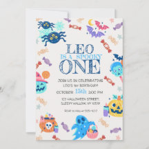 Invitation du 1er anniversaire de la fête d'Hallow