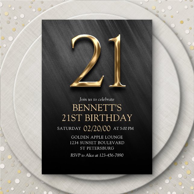 Invitation du 21e anniversaire (Créateur téléchargé)