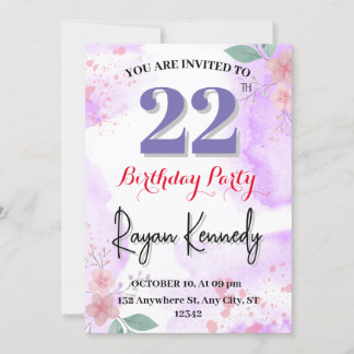 Invitation du 22e anniversaire