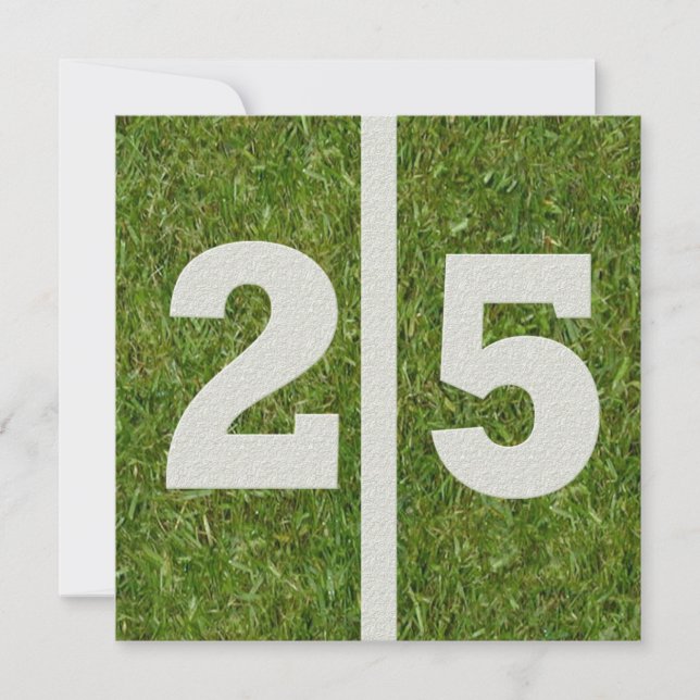 Invitation du 25e anniversaire (Devant)