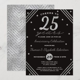 Invitation du 25e anniversaire de la fête, Faux Si