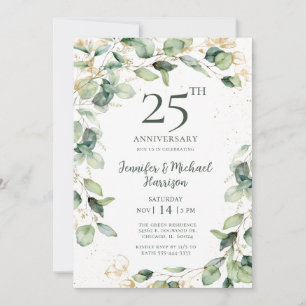 Invitation du 25e anniversaire d'Eucalyptus
