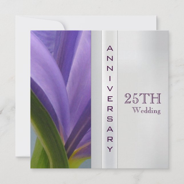 Invitation du 25e anniversaire du Mariage (Devant)