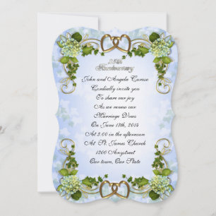 Invitation du 25e anniversaire Hydrangeas