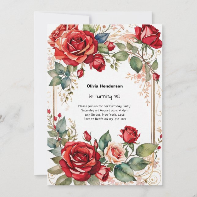 Invitation du 30e anniversaire (Devant)