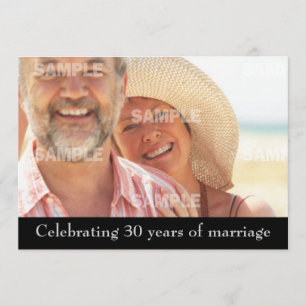 Invitation du 30e anniversaire de la fête