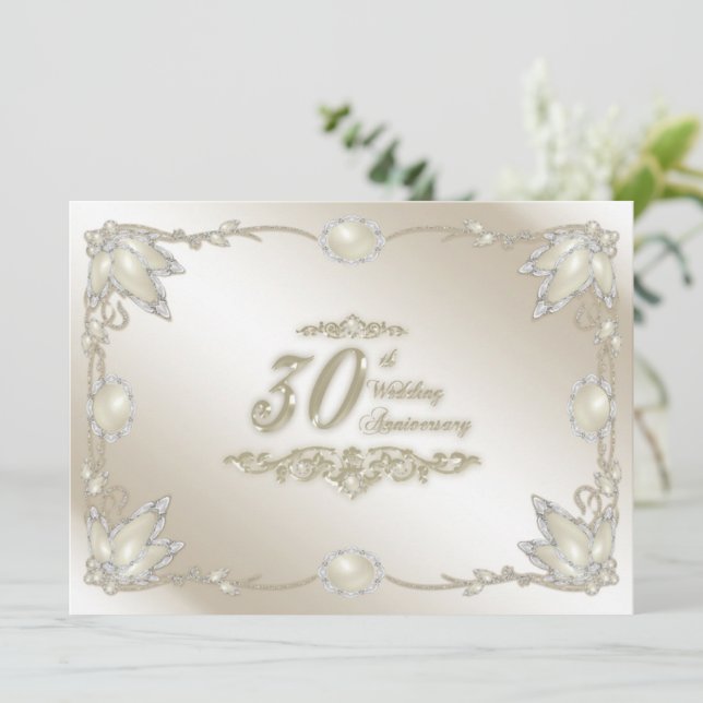 Invitation du 30e anniversaire du Mariage (Debout devant)