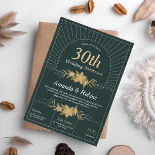 Invitation du 30e anniversaire du Mariage