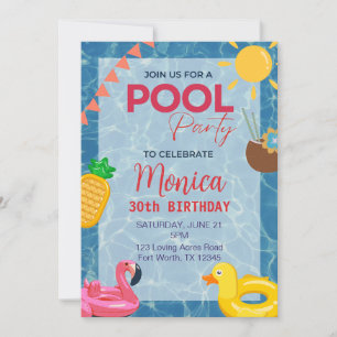 Invitation du 30e anniversaire du Pool Party