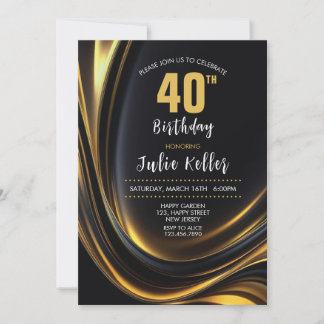 Invitation du 30e anniversaire. Invitation élégant