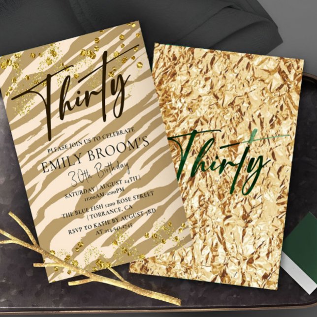 Invitation du 30e anniversaire sauvage (Créateur téléchargé)