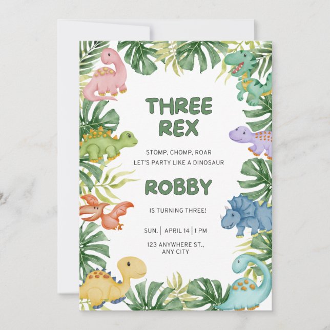 Invitation du 3e anniversaire (Devant)