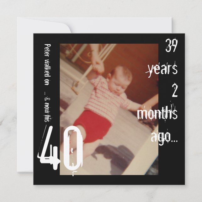 Invitation du 40e anniversaire (Devant)