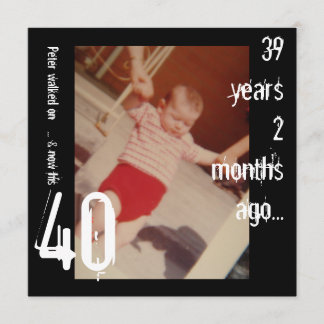 Invitation du 40e anniversaire