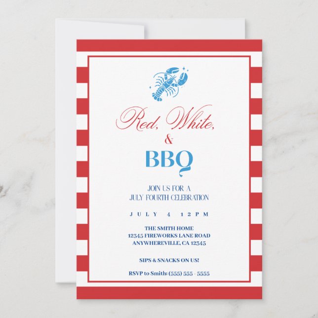 Invitation du 4 juillet (Devant)