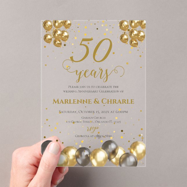 Invitation du 50e anniversaire (In situ (ordinateur de poche))
