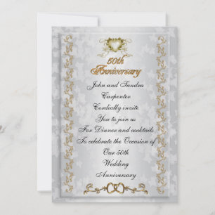 Invitation du 50e anniversaire de fête Anges victo
