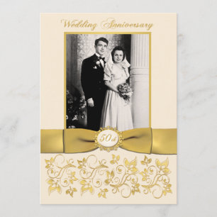 INVITATION du 50e anniversaire de RIBBON IMPRIMÉ