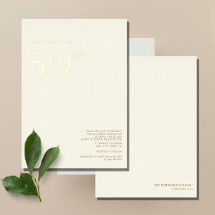 Invitation du 50e anniversaire du Mariage