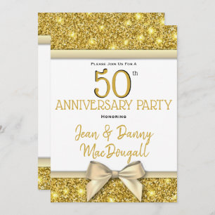 Invitation du 50e anniversaire du Mariage
