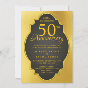 Invitation du 50e anniversaire du Mariage