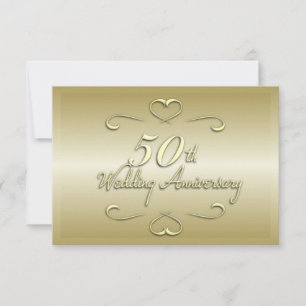 Invitation du 50e anniversaire du Mariage