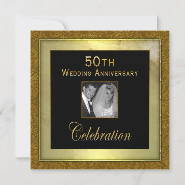 Invitation du 50e anniversaire du Mariage - Insert (Devant)