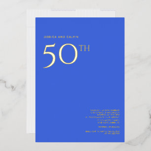 Invitation du 50e anniversaire du Mariage Royal Bl