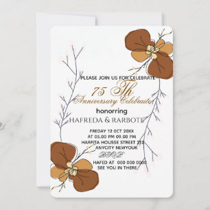 Invitation du 50e anniversaire, Mariage de la verd