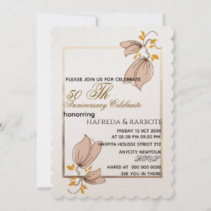 Invitation du 50e anniversaire, Mariage de la verd