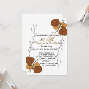 Invitation du 50e anniversaire, Mariage de la verd
