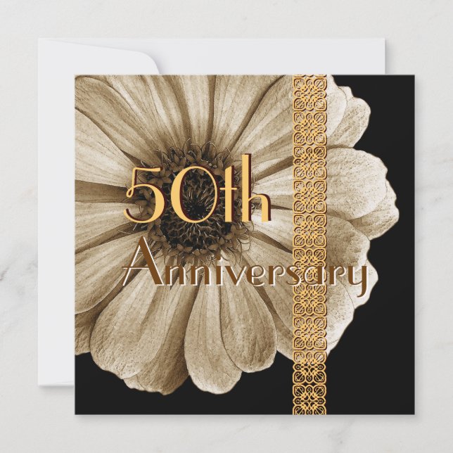 Invitation du 50e au 59e anniversaire - Daisy d'OR (Devant)