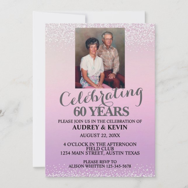 Invitation du 60e anniversaire (Devant)