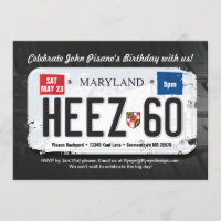 Invitation du 60e anniversaire de Guy Maryland