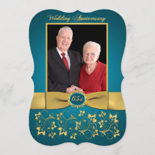 INVITATION du 65e anniversaire IMPRIMÉ RIBBON