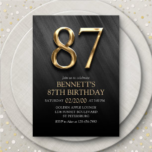 Invitation du 87e anniversaire